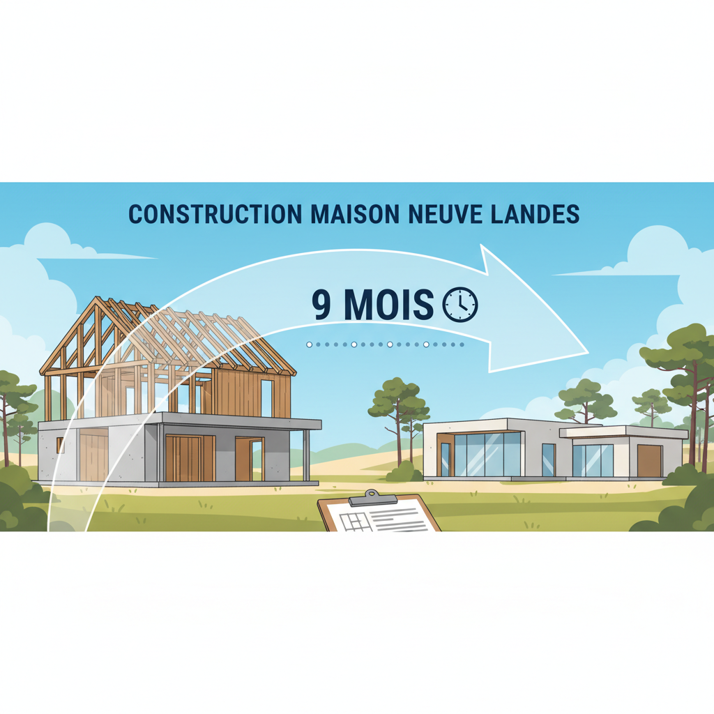 construction maison neuve Landes 9 mois